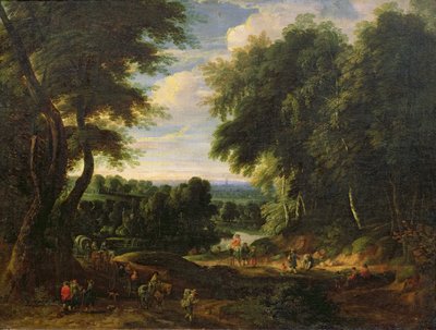 The Road to Boitsfort from Auderghem and the Ten Reuken Pond by Jacques d Arthois